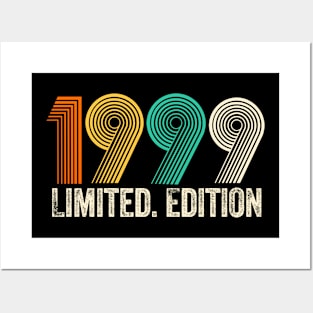 Vintage 1999 Birthday Retro 1999 For Men Women born in 1999 Posters and Art